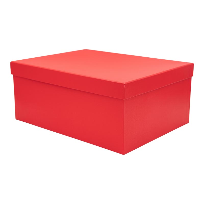 Darilna škatla kartonska, rdeča, 33x25.5x14.5cm