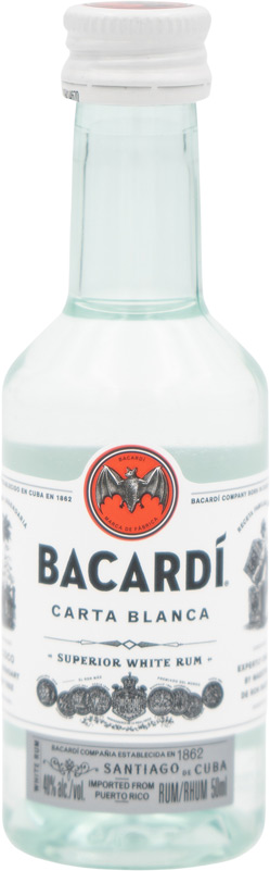 Bacardi Carta Blanca White Rum, 0.05l