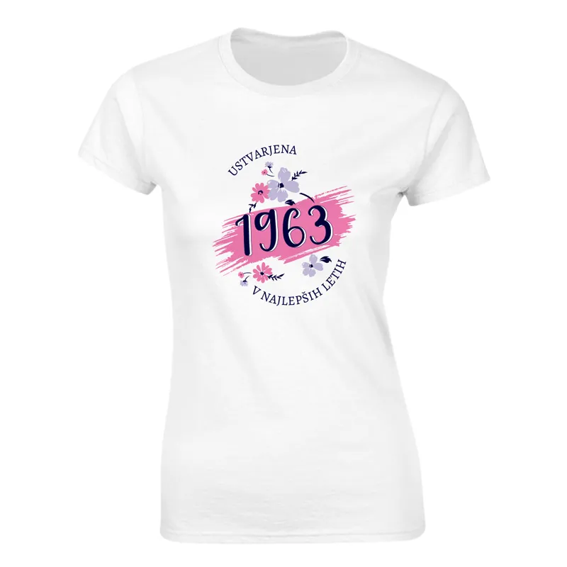 Majica ženska (telirana)- Ustvarjena 1963 v najlepših letih L-bela
