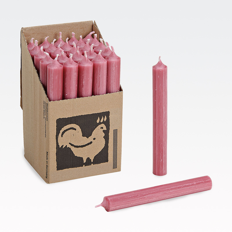 Sveča koničasta, roza, 2x18x2cm