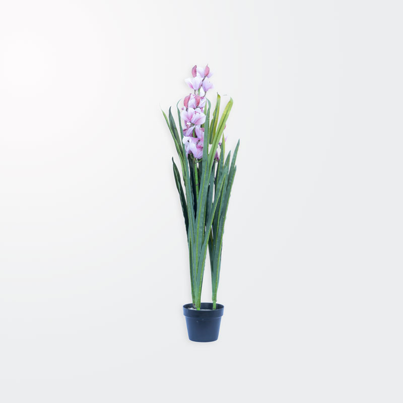 Umetno cvetje v lončku, Orhideja, PVC/blago, 115cm