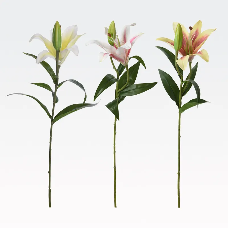 Lilija, umetno cvetje, umetna masa/kovina, 15x16x70cm, sort.