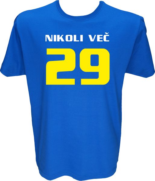 Majica-Nikoli več 29-za 30 Let XXL-modra