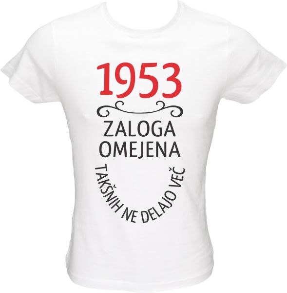 Majica ženska (telirana)-1953, zaloga omejena, takšnih ne delajo več XL-bela