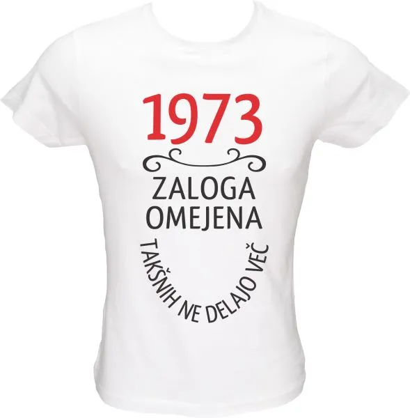 Majica ženska (telirana)-1973, zaloga omejena, takšnih ne delajo več S-bela