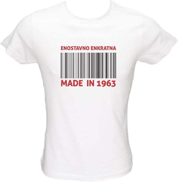 Majica ženska (telirana)-Enostavno enkratna (1963) S-bela