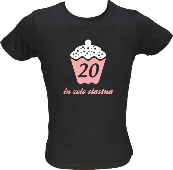 Majica ženska (telirana)-20 in zelo slastna XL-črna
