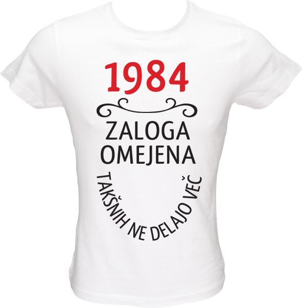 Majica ženska (telirana)-1984, zaloga omejena, takšnih ne delajo več L-bela