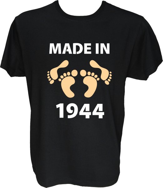 Majica-Made in 1944 noge L-črna