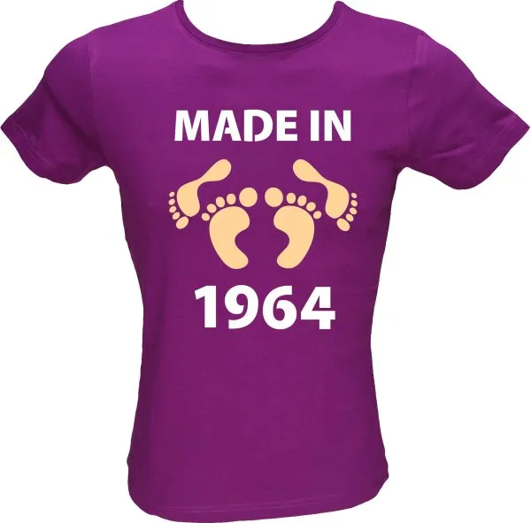 Majica ženska (telirana)-Made in 1964 noge L-vijolična