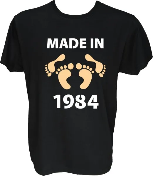 Majica-Made in 1984 noge XXL-črna
