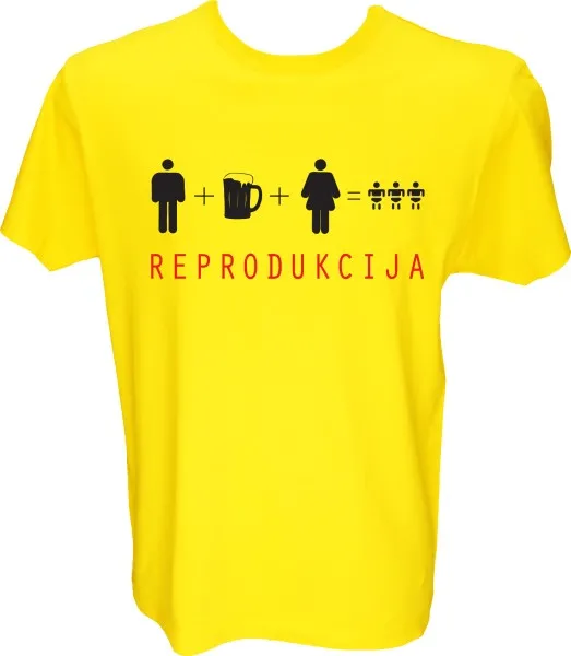 Majica-Reprodukcija XXL-rumena