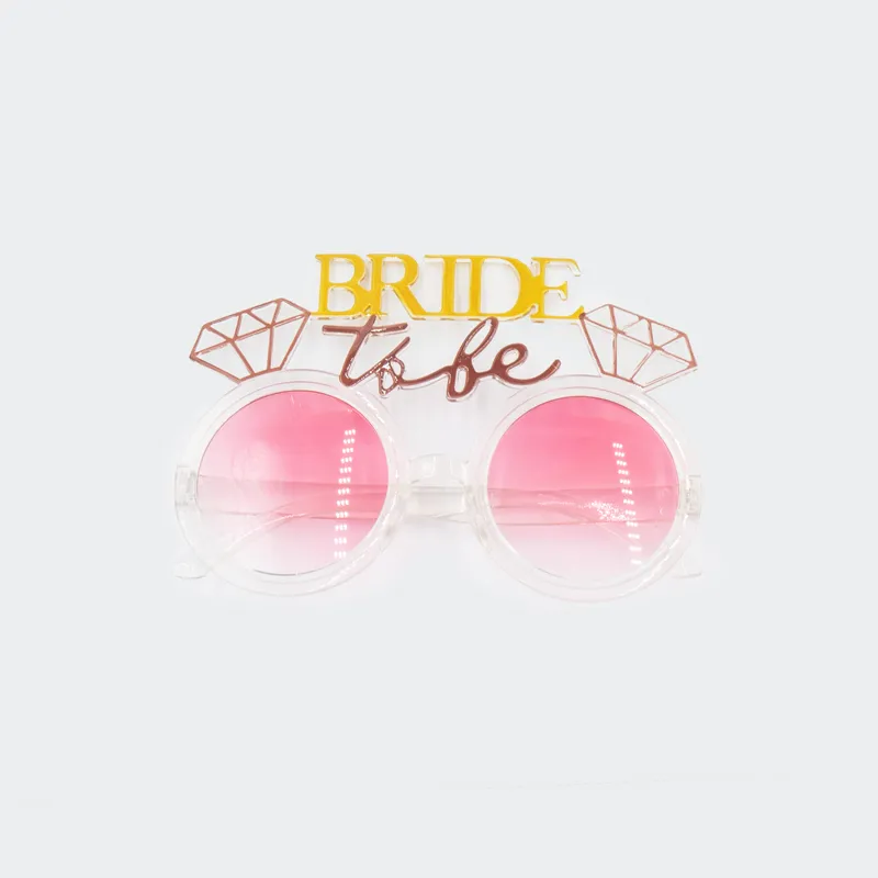 Očala dekorativna, "Bride to be", roza