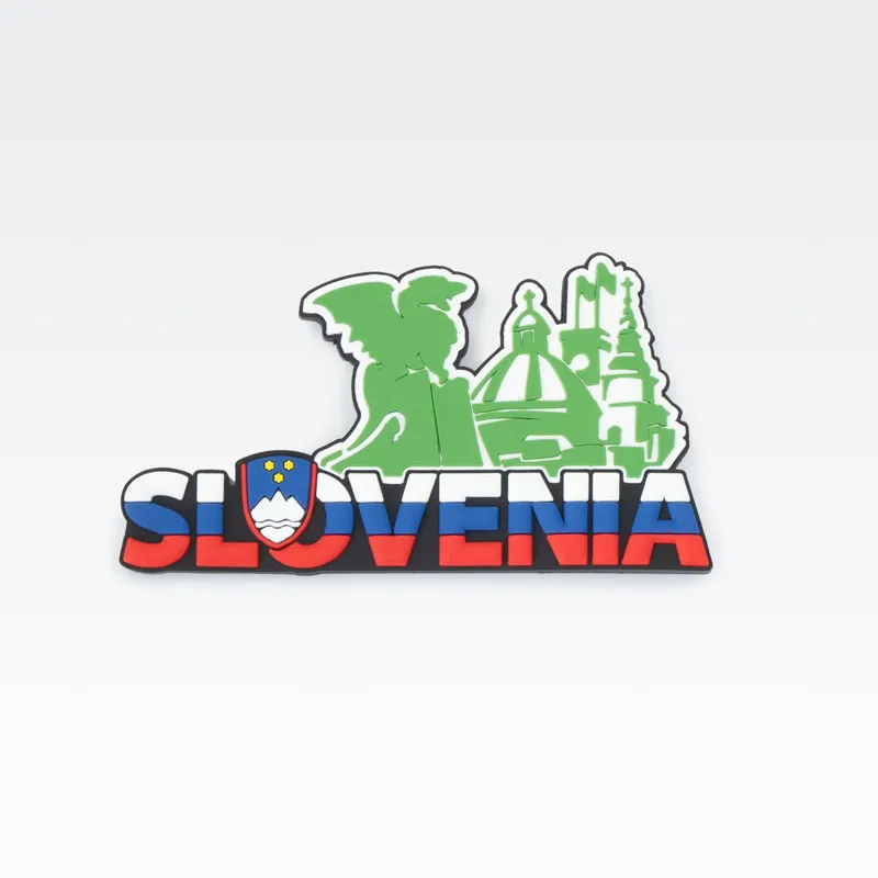 Magnet,Slovenia, zmaj, guma, 13x7cm