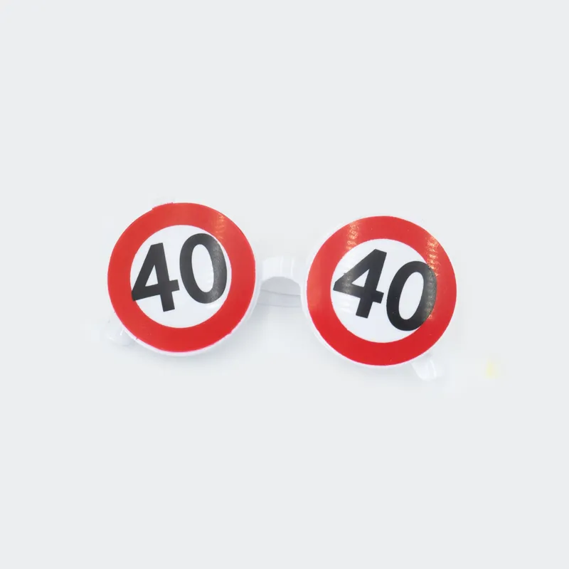 Očala dekorativna, prometni znak 40