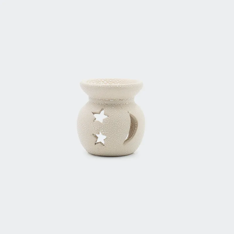 Izparilnik, enobarven, zvezdice, porcelan, 6.5x6.5x7.3cm, sort.