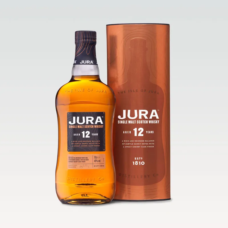 Whisky, Jura, Single malt scotch whisky, 0.70l v darilni embalaži