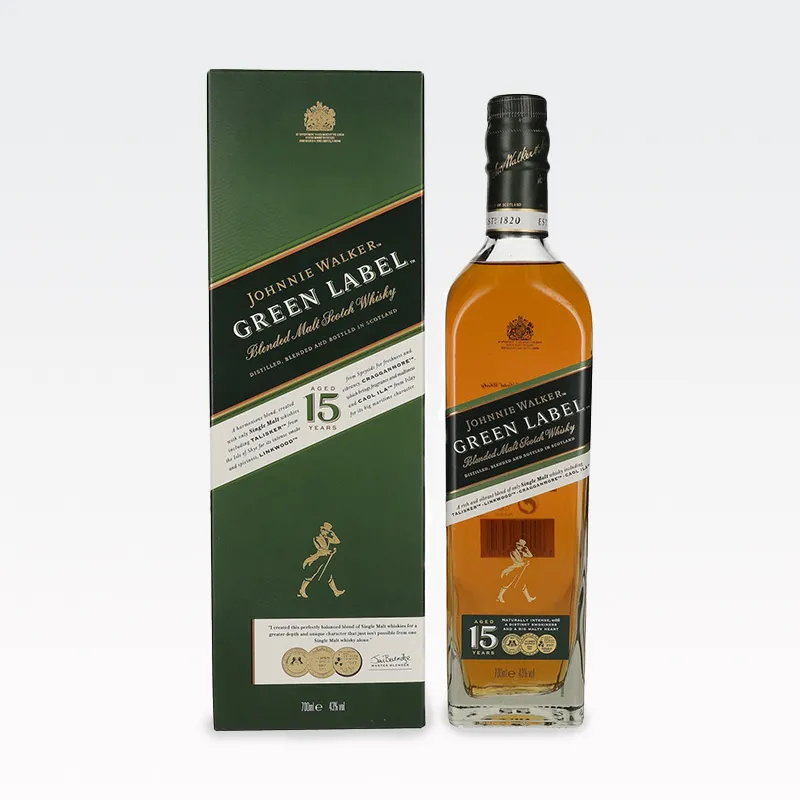 Whiskey, Johnnie Walker, Green Label 15 YO, 0.7l, v darilni embalaži