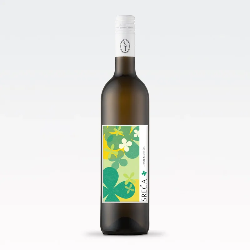 Vino belo, Sivi Pinot, SREČA, 0.75l