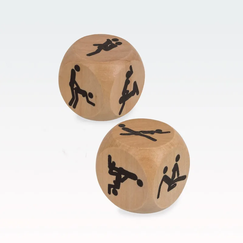 Lesena kocka Kamasutra, 3x3cm