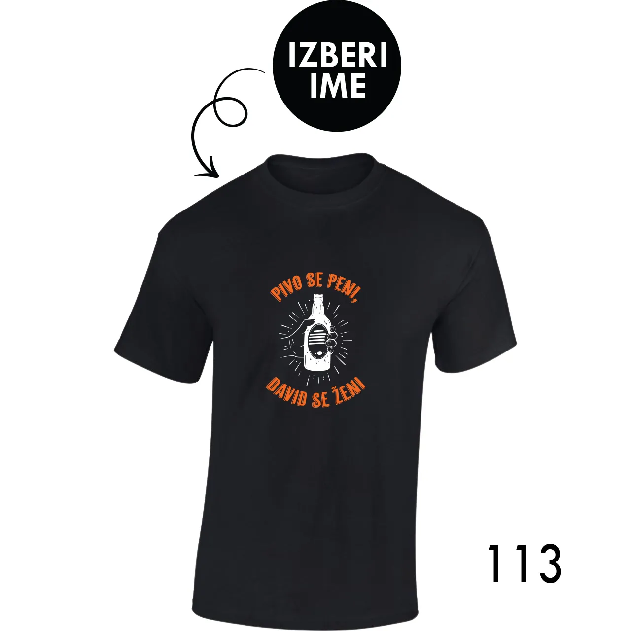 Personalizirana majica - Pivo se peni, ker X se ženi
