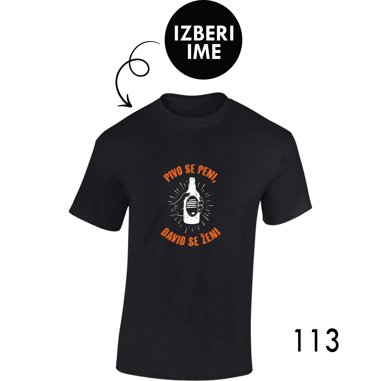 Personalizirana majica - Pivo se peni, ker X se ženi