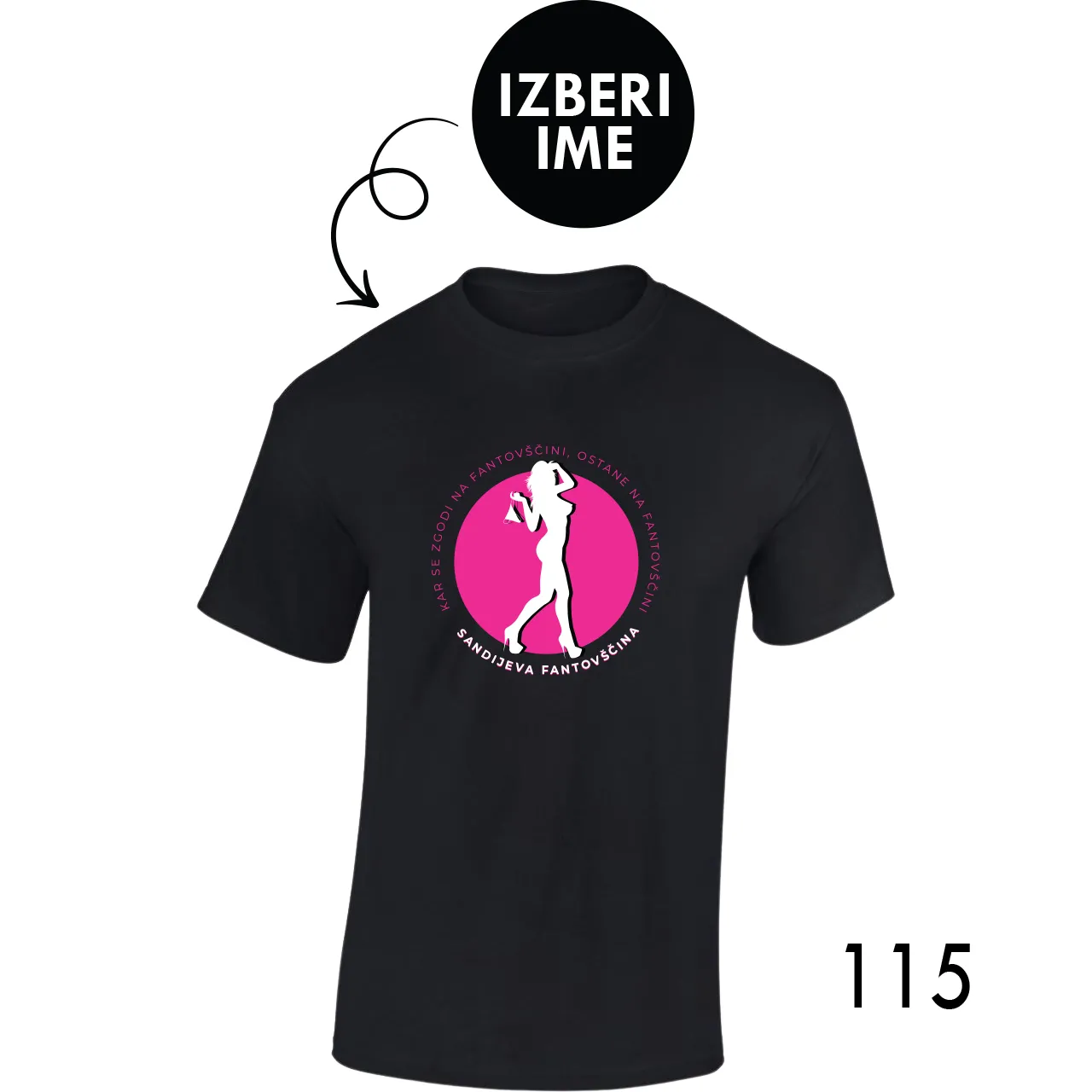 Personalizirana majica - To ostane na x fantovščini