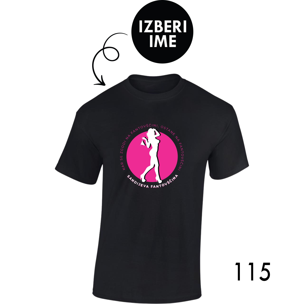 Personalizirana majica - To ostane na x fantovščini