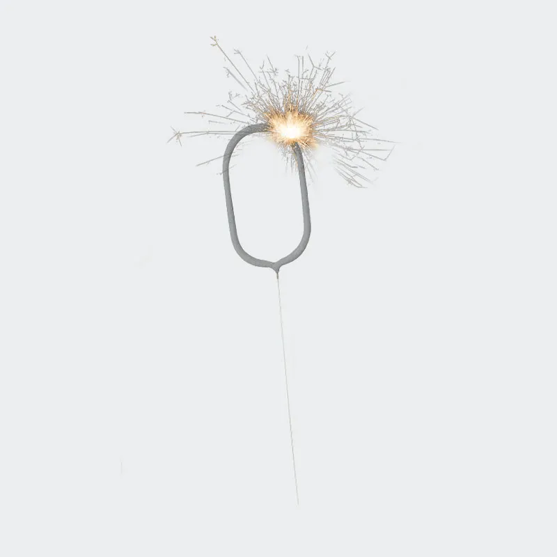 Kresnička v obliki številke, 0, 18cm, sort.