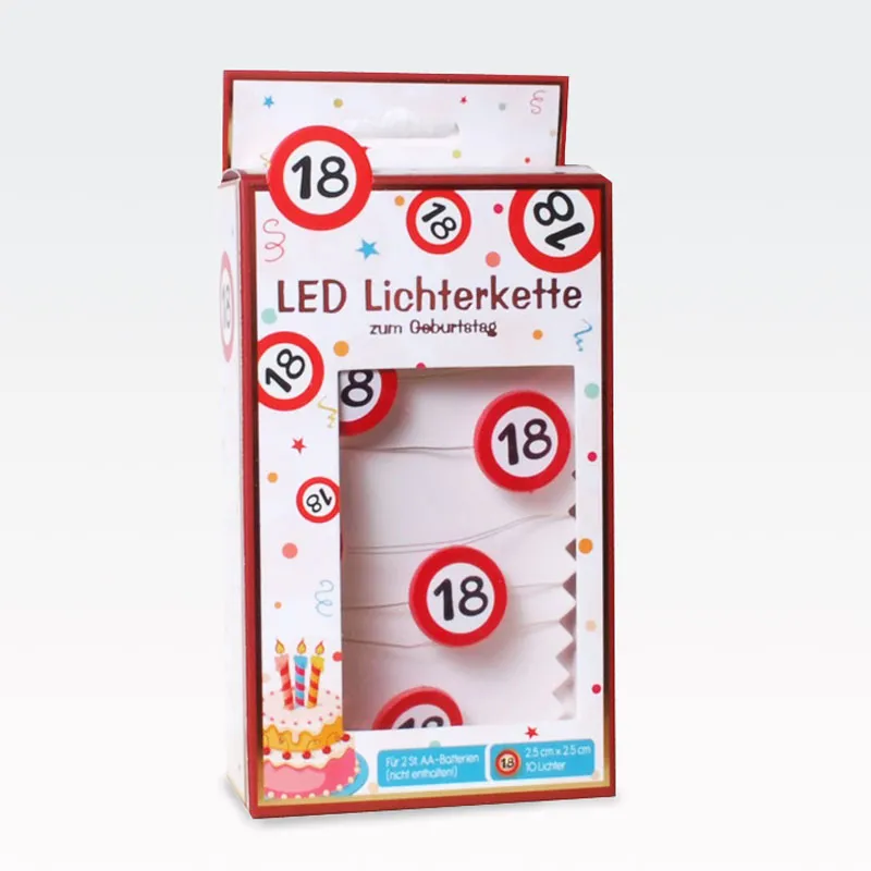Veriga LED lučk, prometni znak 18, 10lučk, 1m, fi 2.5cm