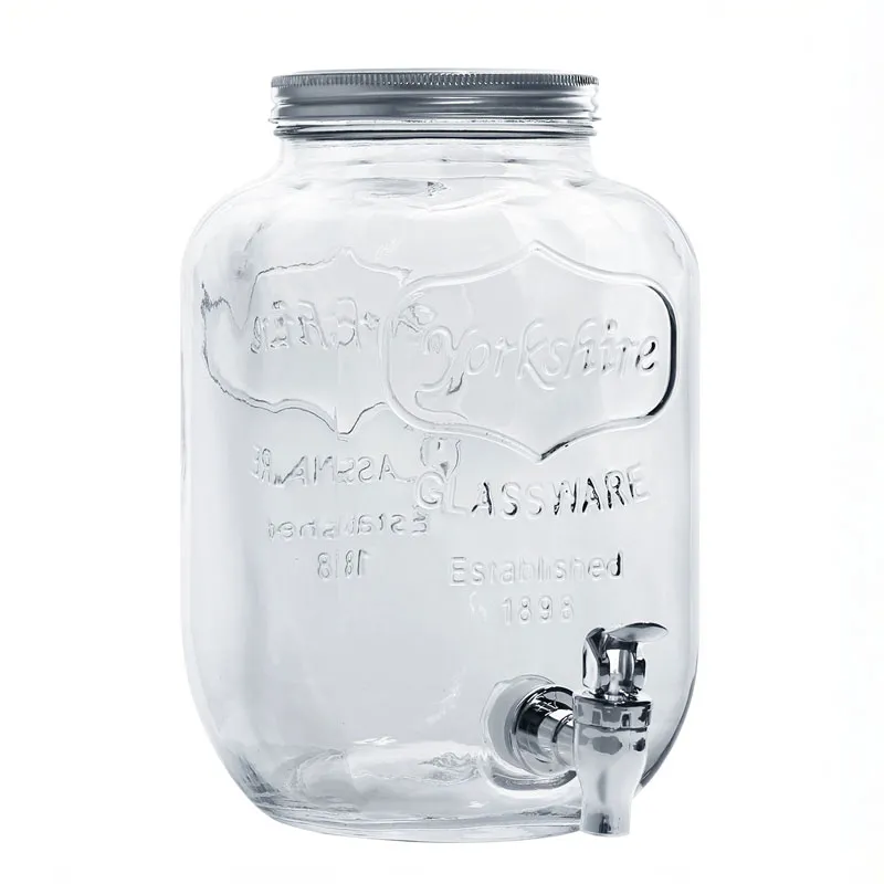 Točilnik pijač, steklen, 4l