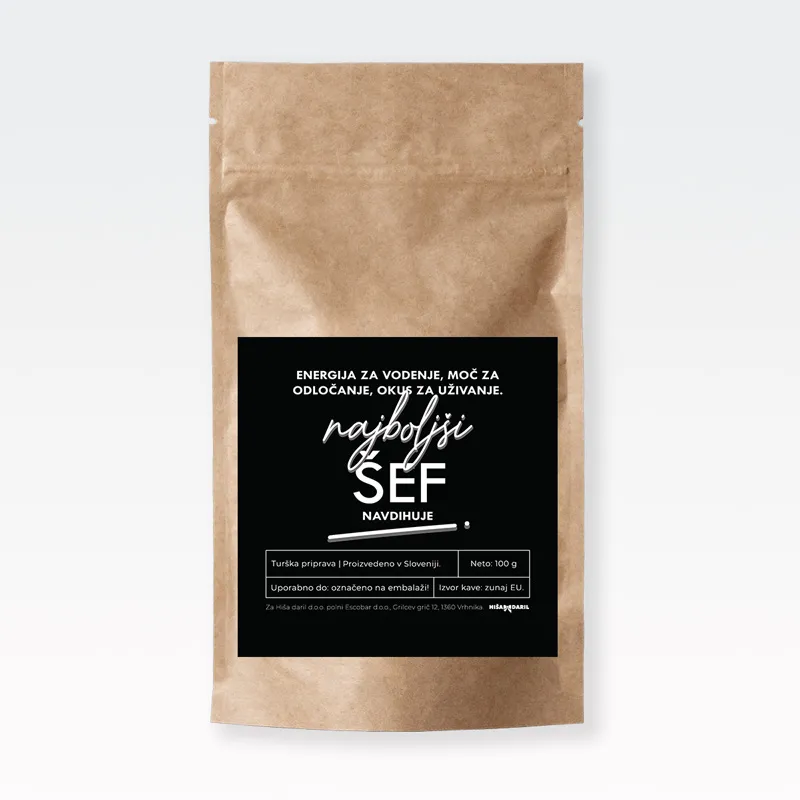Kava mleta, Najboljši šef, 100g, 100% arabica