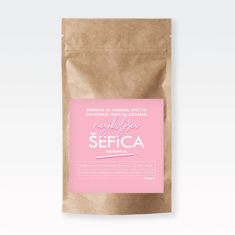 Kava mleta, Najboljša šefica, 100g, 100% arabica