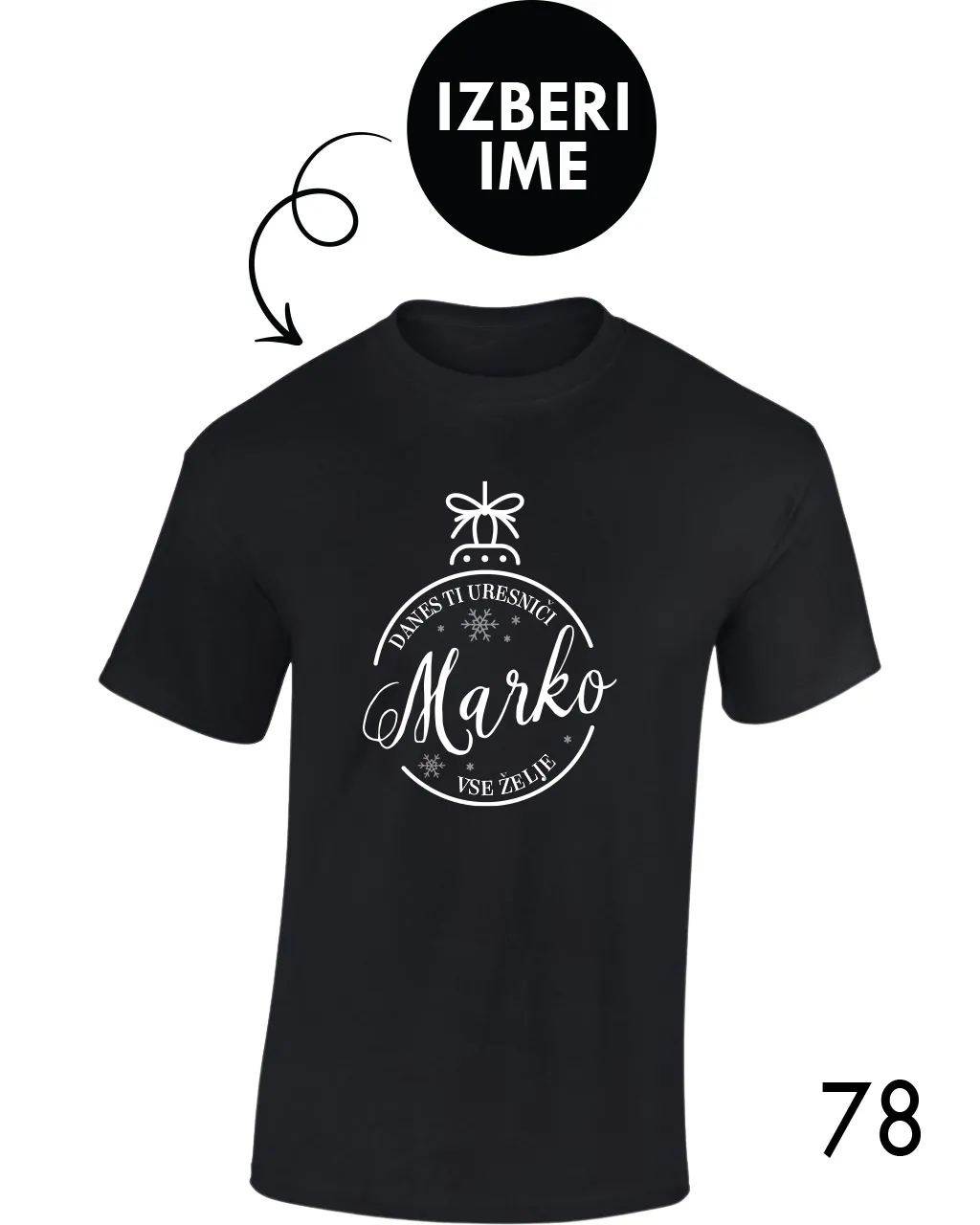 Moška božična majica - Danes ti uresniči vse želje X
