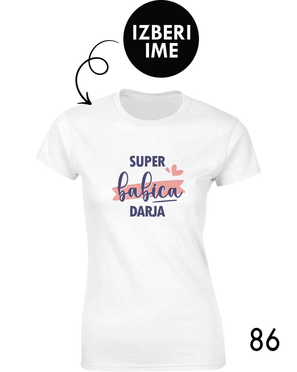 Ženska personalizirana majica – Superbabica x