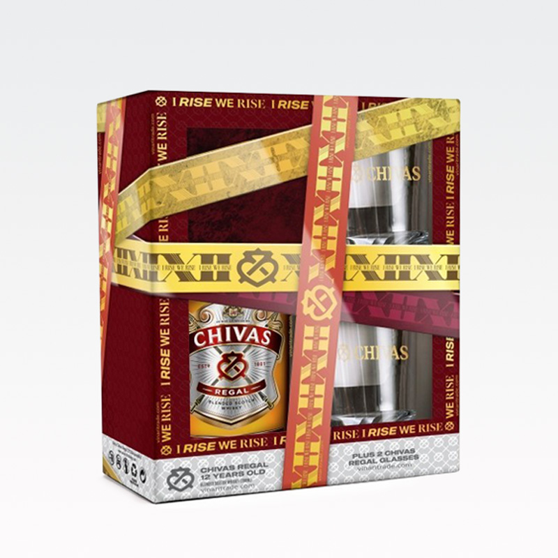 Whisky Chivas Regal 12, 0.7l v embalaži + 2 kozarca