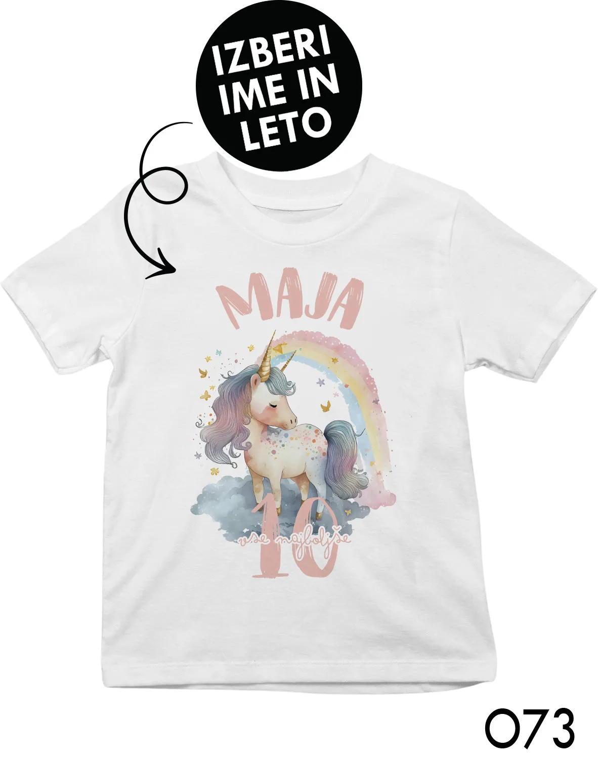 Personalizirana otroška majica - Samorog