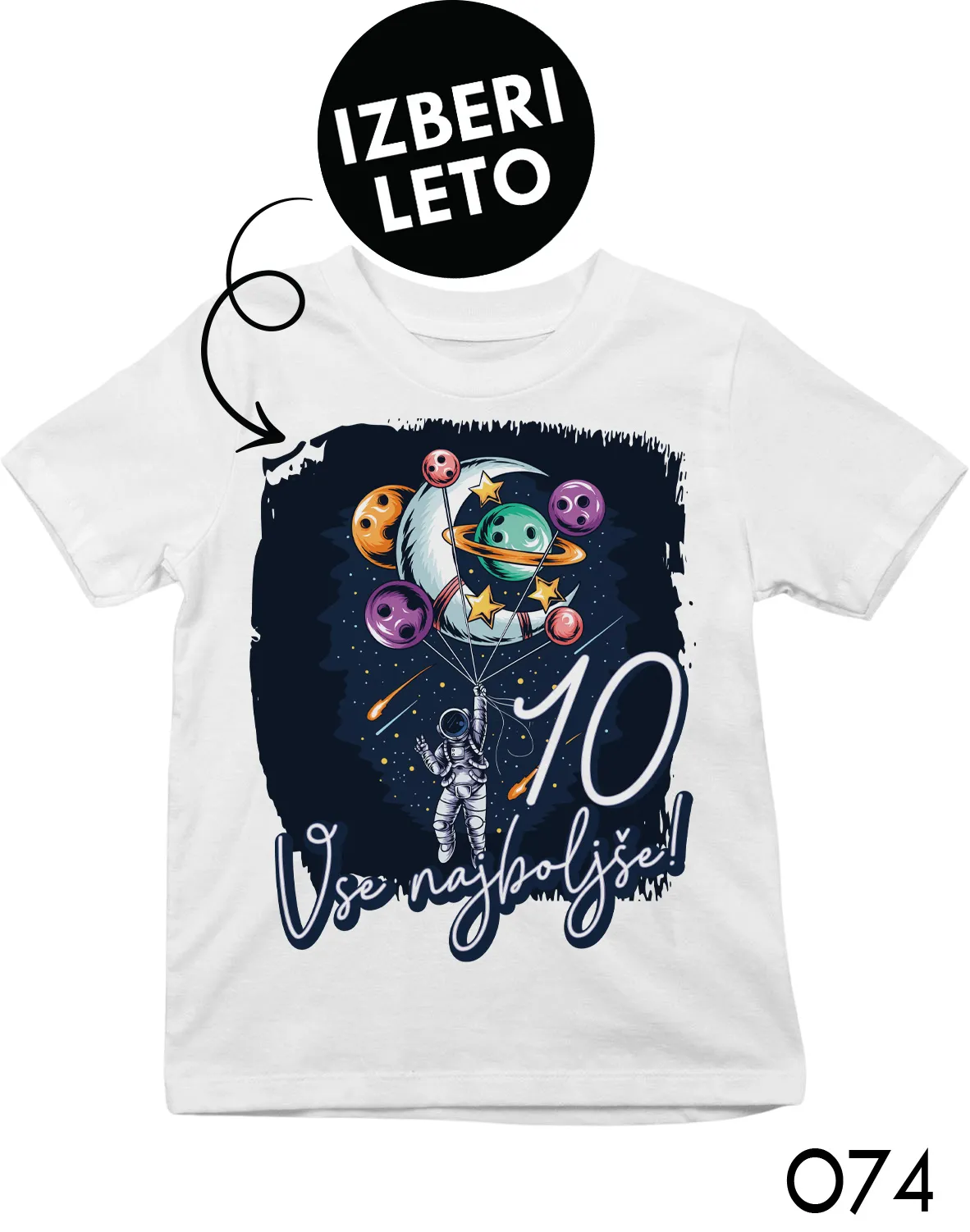 Personalizirana otroška majica - Astronaut