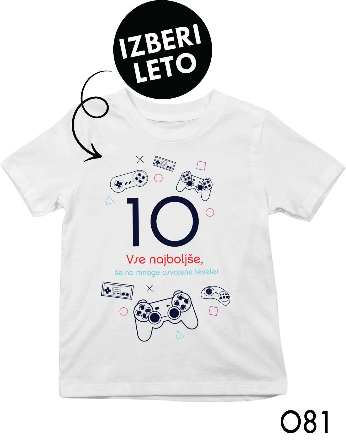 Personalizirana otroška majica - Vse najboljše!