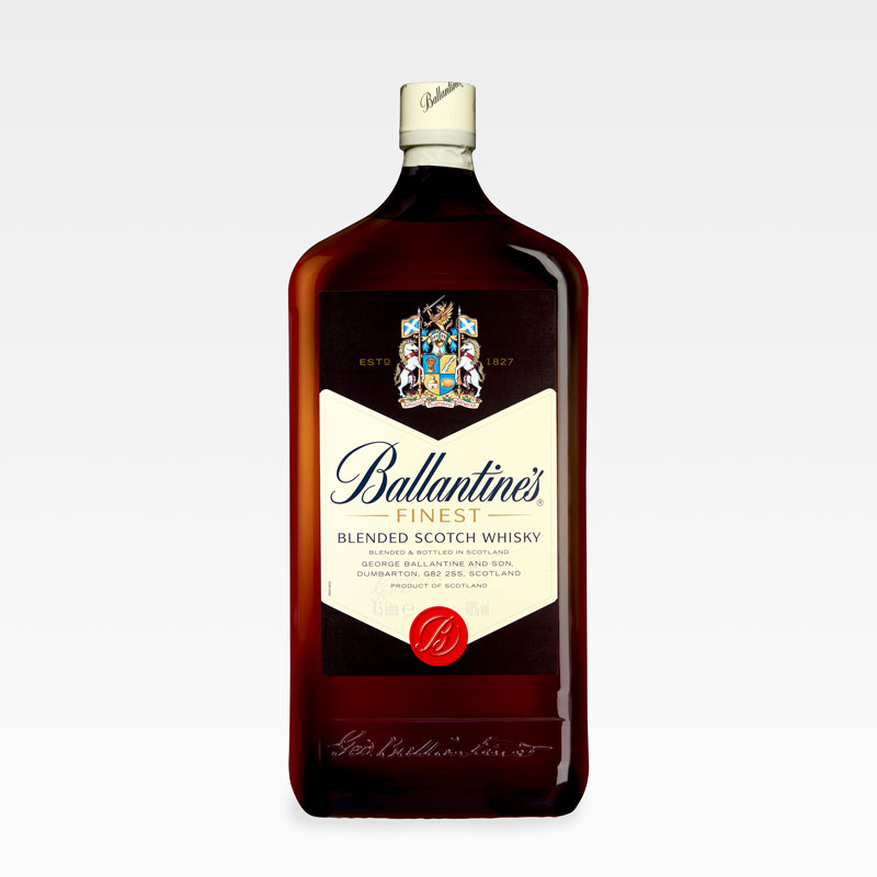 Whisky Ballantines 4.5l, na kovinskem stojalu