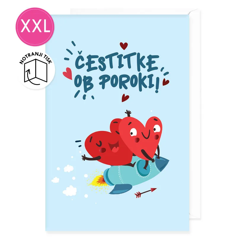 Voščilnica velika, šaljiva, poroka, Čestitke ob poroki