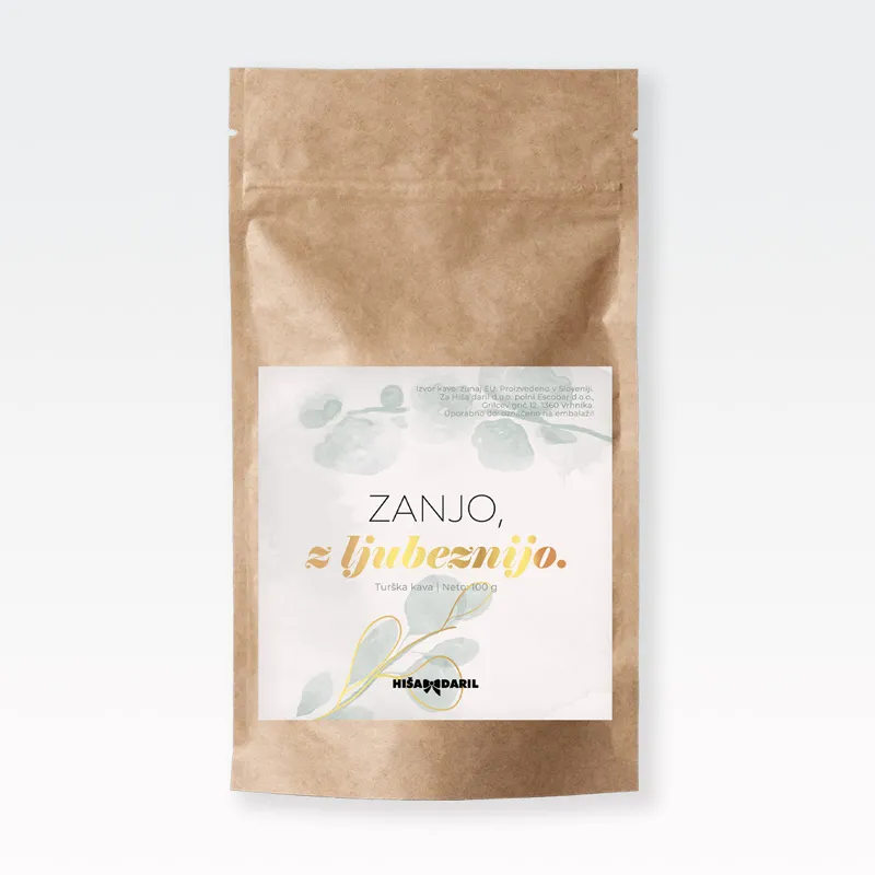 Kava mleta, Zanjo, z ljubeznijo, 100g, 100% arabica