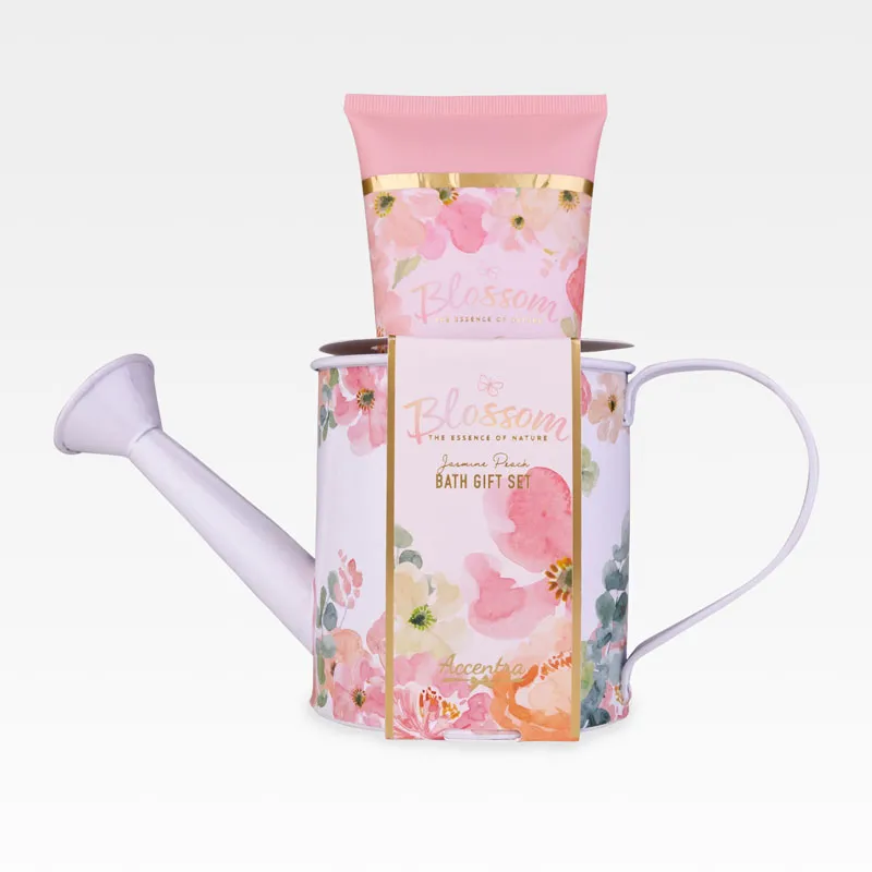 Gel za tuširanje BLOSSOM, 200ml, v kovinski zalivalki, z vonjem jasmina in breskve