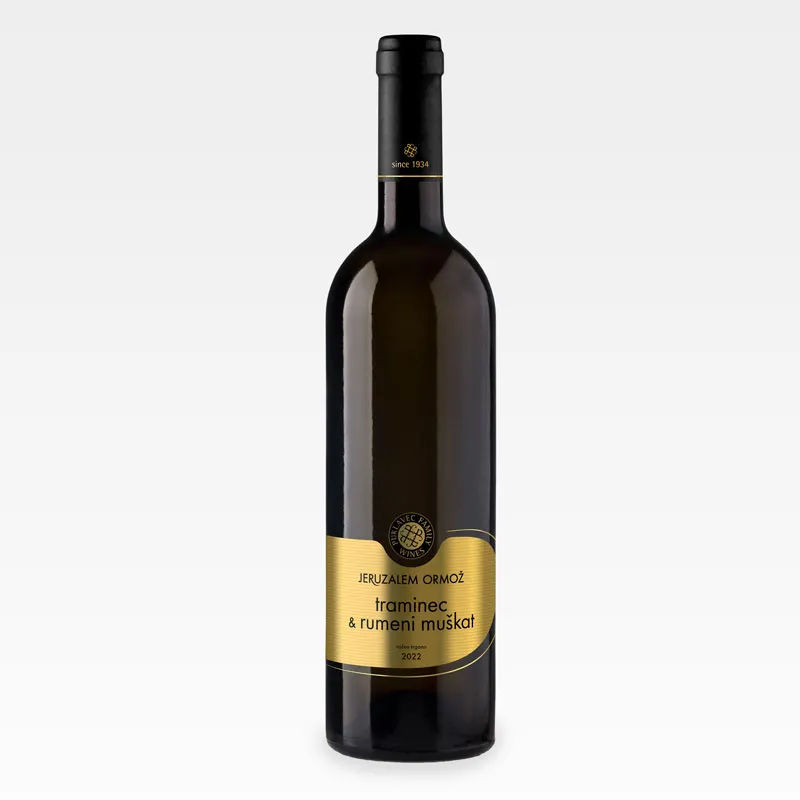 Vino Traminec & Rumeni Muškat, Jeruzalem Ormož, zlata linija, 0.75l
