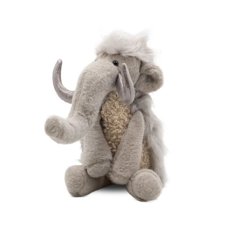 Pliš, mamut, 34cm, PP bombaž + kremenčev pesek, sort.