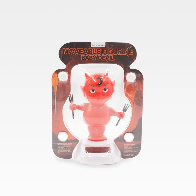 Figura gibajoča, hudiček, s solarno celico, 10.5cm
