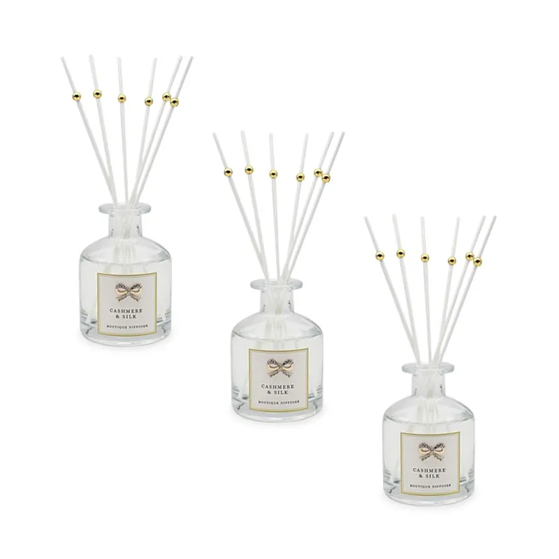 Osvežilec zraka s palčkami, Cashmere & Silk, 3x50ml, v darilni embalaži