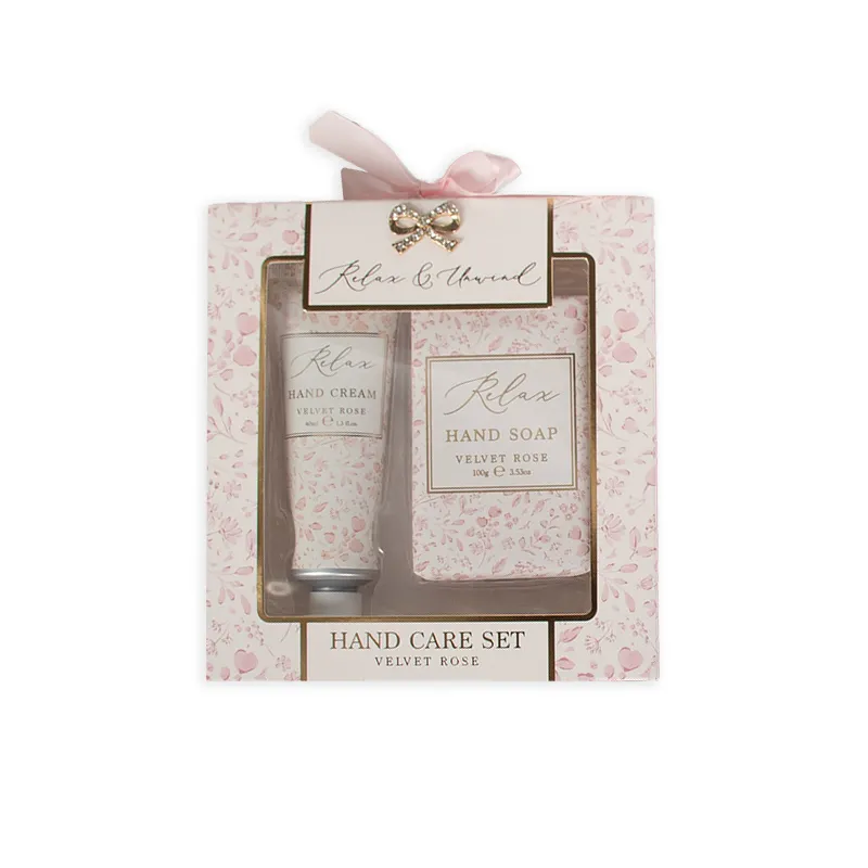 Darilni set Velvet Rose, Hand care set, 2/1, (krema za roke 40ml, trdo milo 100g)