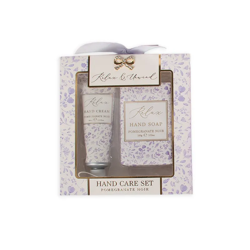 Darilni set Pomegranate Noir, Hand care set, 2/1, (krema za roke 40ml, trdo milo 100g)