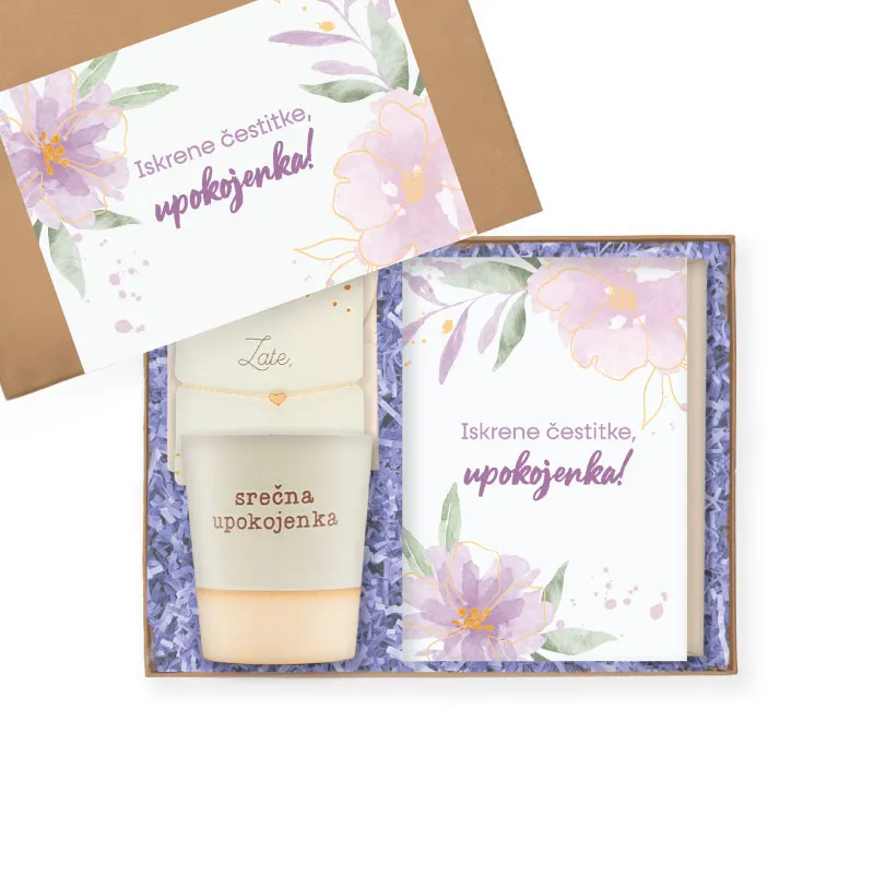 Darilni paket Iskrene čestitke upokojenka!
